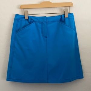 Annika Cutter & Buck blue 8 golf skirt Euc